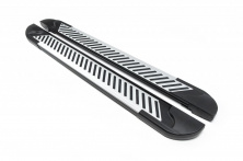 Бокові пороги Line (2 шт., Алюміній) Renault Captur 2019- рр.