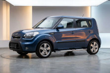 Бокові пороги Mevsim Grey (2 шт., Алюміній) Kia Soul I 2008-2013 рр.