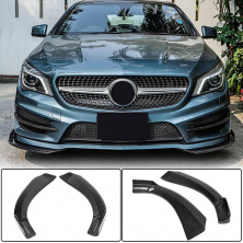 Накладки на передній бампер (для Base SD 2013-2016, Карбон) Mercedes CLA C117 2013-2019 рр.