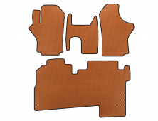 Килимки EVA (2004-2007, 2 ряди, 8-ми місний, Помаранчевий) Hyundai H200, H1, Starex 1998-2007 рр.