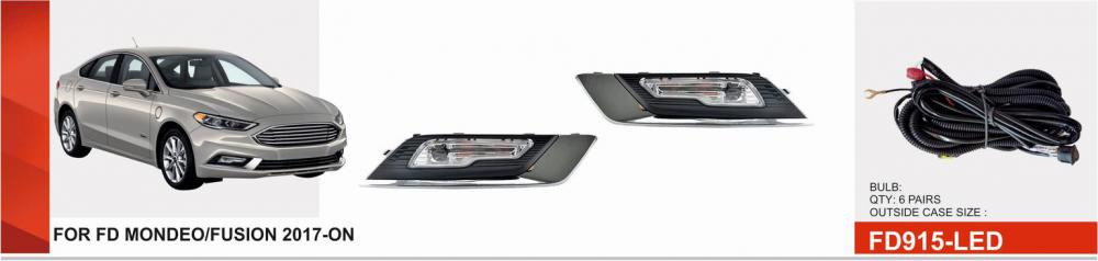 Противотуманки (2017-2024, LED) для Ford Fusion рр