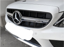Передня решітка C63-design 2014-2018, з камерою для Mercedes C-сlass W205 рр