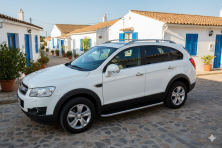 Бокові пороги Tayga Grey (2 шт., Алюміній) 2006-2015 Chevrolet Captiva 2006-2019 рр.