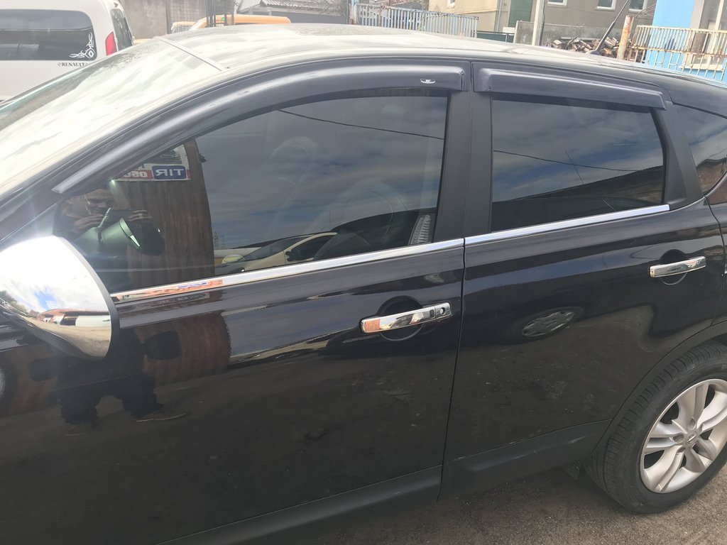 Зовнішня окантовка (4 шт, нерж) Звичайна база, Carmos - Турецька сталь для Nissan Qashqai 2010-2014рр