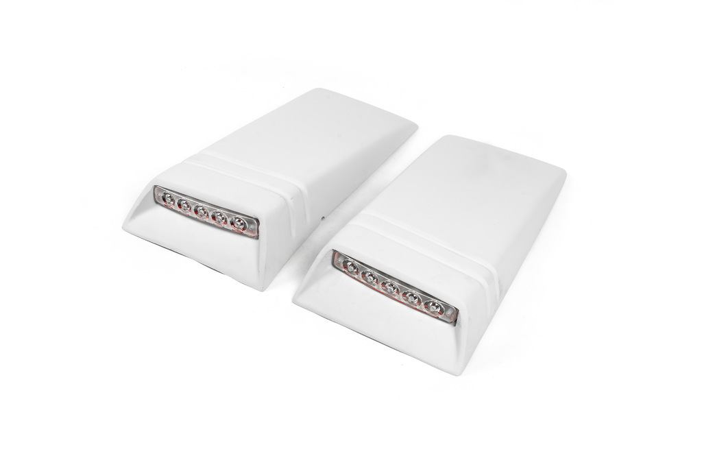 Вставки на дах із LED (2 шт, під фарбування) для Volkswagen Amarok 2010-2022 рр