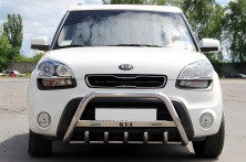 Кенгурятник (нерж) 51 мм, без напису Kia Soul I 2008-2013 рр.
