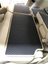 Килимок на верх задніх сидінь (EVA, чорний) Nissan Armada 2016-2024 рр.