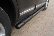 Бічні труби Black (2 шт., нерж.) Nissan Qashqai 2010-2014 рр.