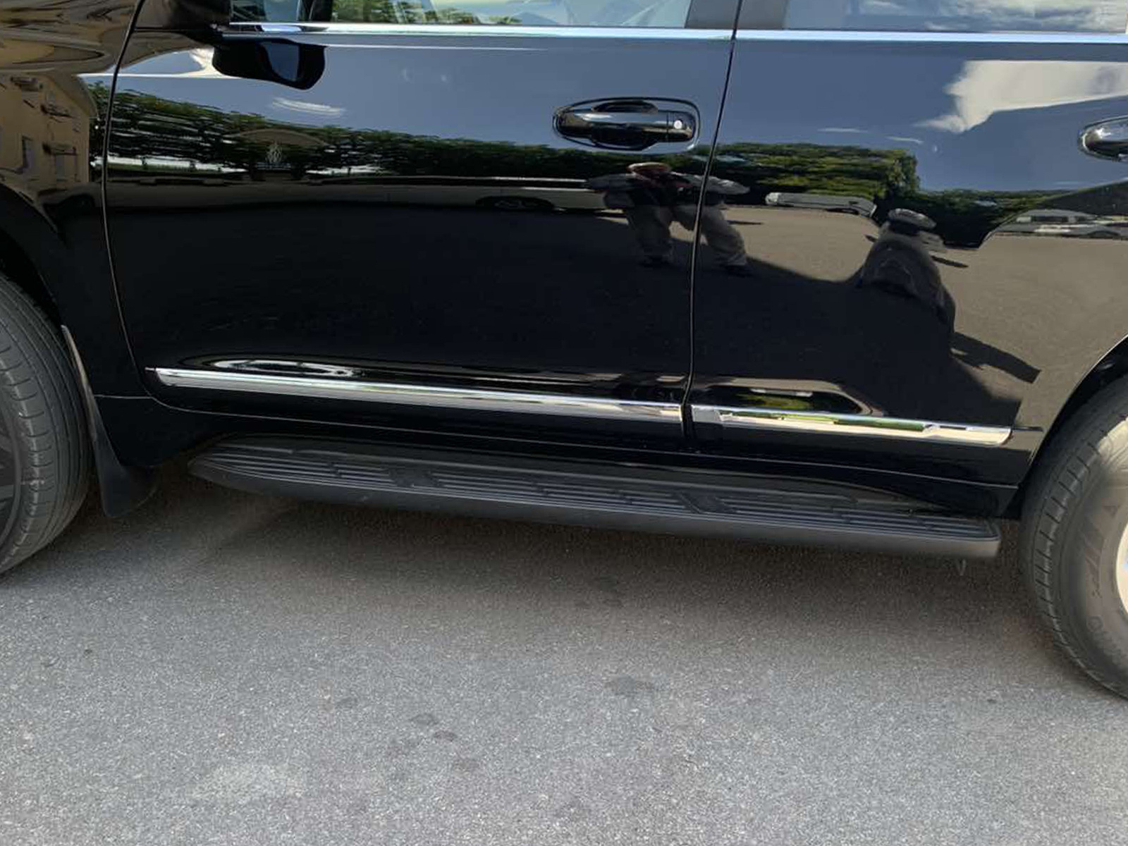 Молдинг дверей (дизайн 2013-2017) Білий колір для Toyota Land Cruiser Prado 150 рр