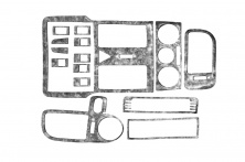 Накладки на панель (1999-2001) Чорний Volkswagen Polo 1994-2001 рр.