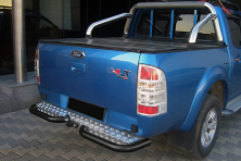 Задні кути AK003 Black (2 шт., нерж.) Ford Ranger 2007-2011 рр.