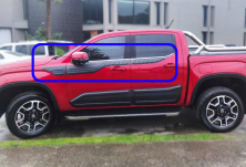 Верхні молдинги дверей (6 шт, ABS) Volkswagen Amarok 2022- гг.