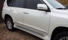 Молдинг дверей (дизайн 2013-2017) Білий колір для Toyota Land Cruiser Prado 150 рр