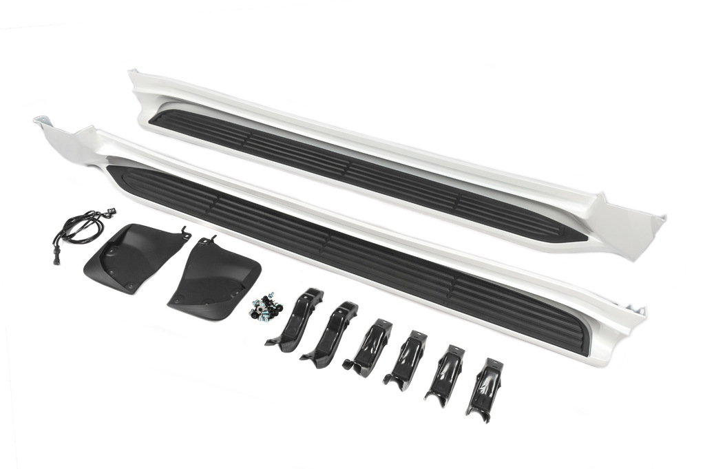 Бокові пороги (2 шт) для Toyota Land Cruiser 300 2021- рр