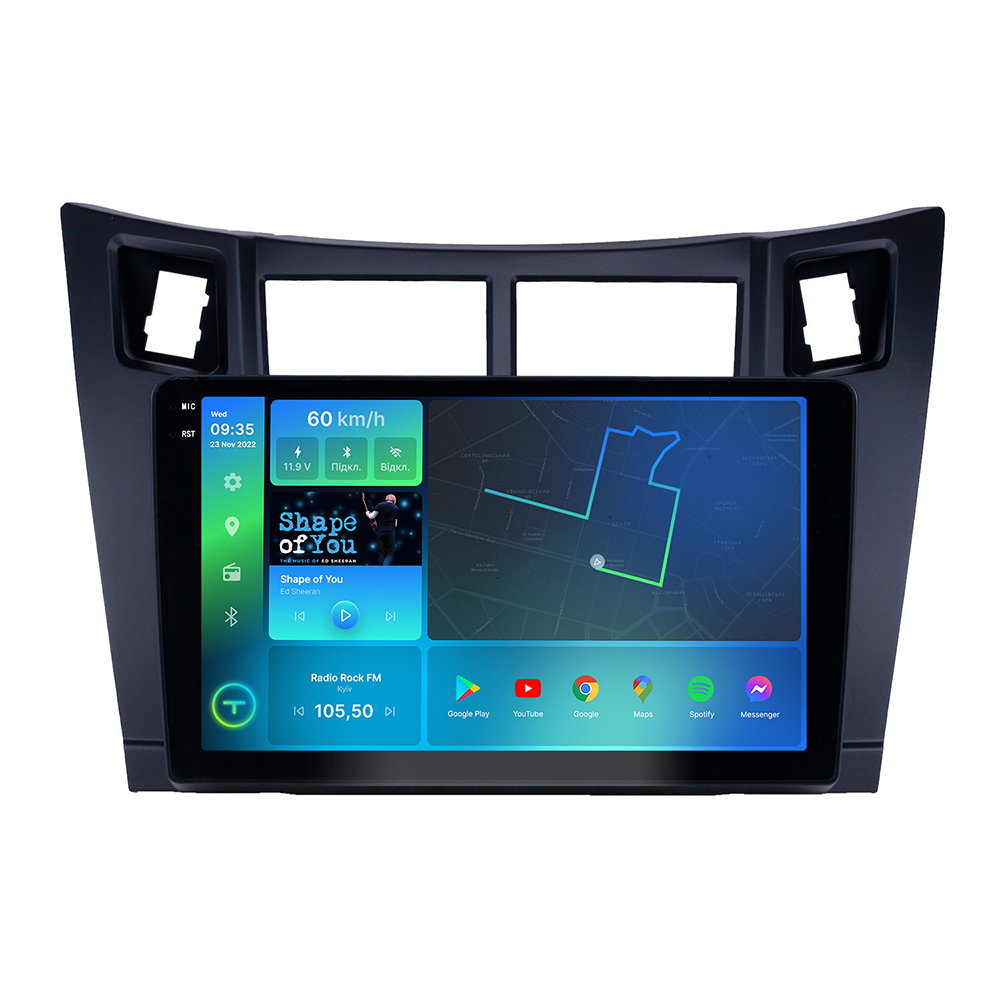 Штатна магнітола Torssen Toyota Yaris Vios 05-11 black F9432 4G Carplay DSP