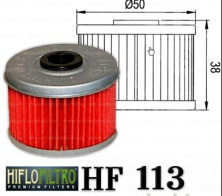Фильтр масляный   для Honda   (Ø50, h-38) (HF 113, KY-A-154)