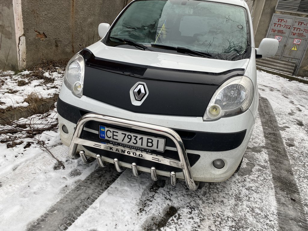 Кенгурятник WT003/004 (нерж.) без напису, 60 мм для Renault Kangoo 2008-2020 рр