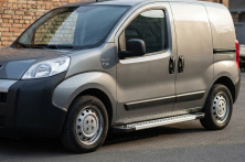 Бокові пороги New Vision Grey (2 шт., алюміній) Fiat Fiorino/Qubo 2008-2024 рр.