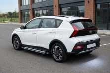 Бокові пороги Rainbow (2 шт., Алюміній) Hyundai Bayon 2021- рр.