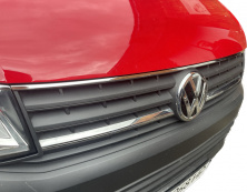 Накладка на верх решітки 2015-2019 (1 шт, нерж) для Volkswagen T6