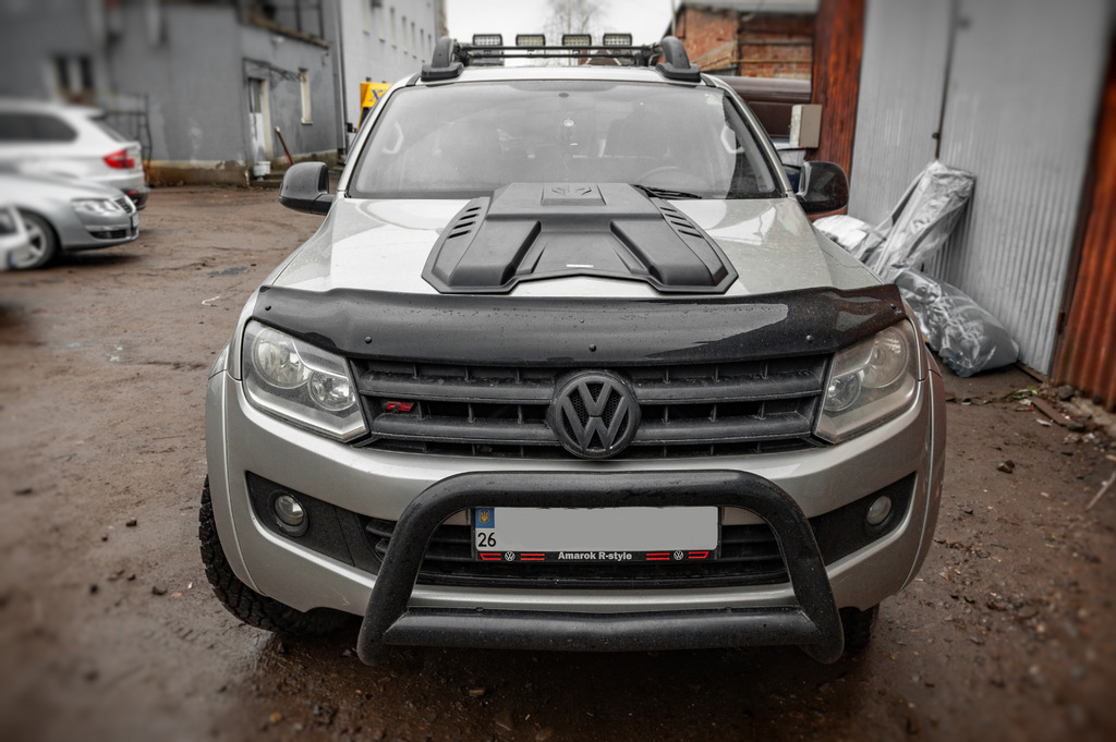 Накладка на капот (ABS) для Volkswagen Amarok 2010-2022 рр