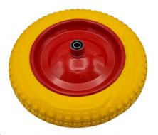 Колесо 3,50 -8 TL (бескамерное, под ось d-20мм) (желтое) KOSA