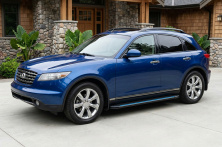 Бокові пороги Maya Blue (2 шт., Алюміній) Infiniti FX 2003-2008 рр.