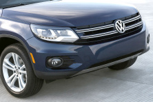 Передня накладка 2007-2010 (нерж) Volkswagen Tiguan 2007-2016 рр.