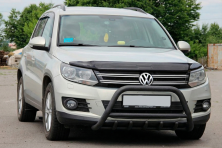 Кенгурятник WT003 Black (нерж) Volkswagen Tiguan 2007-2016 рр.