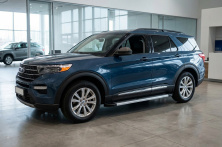 Бокові пороги Maya V2 (2 шт., Алюміній) Ford Explorer 2019- рр.