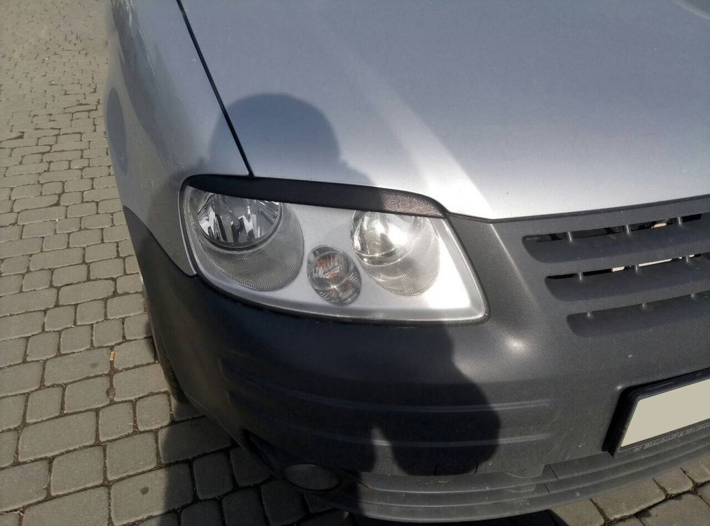 Війки (чорні) Чорний мат для Volkswagen Caddy 2004-2010 рр