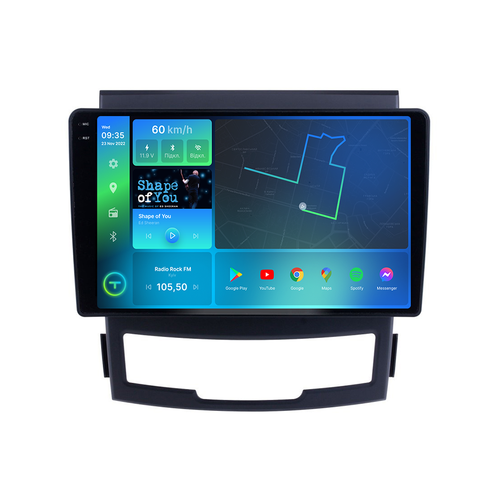 Штатна магнітола Torssen 2K SsangYong Korando 11-13 FL9 4+64Gb 4G Carplay DSP