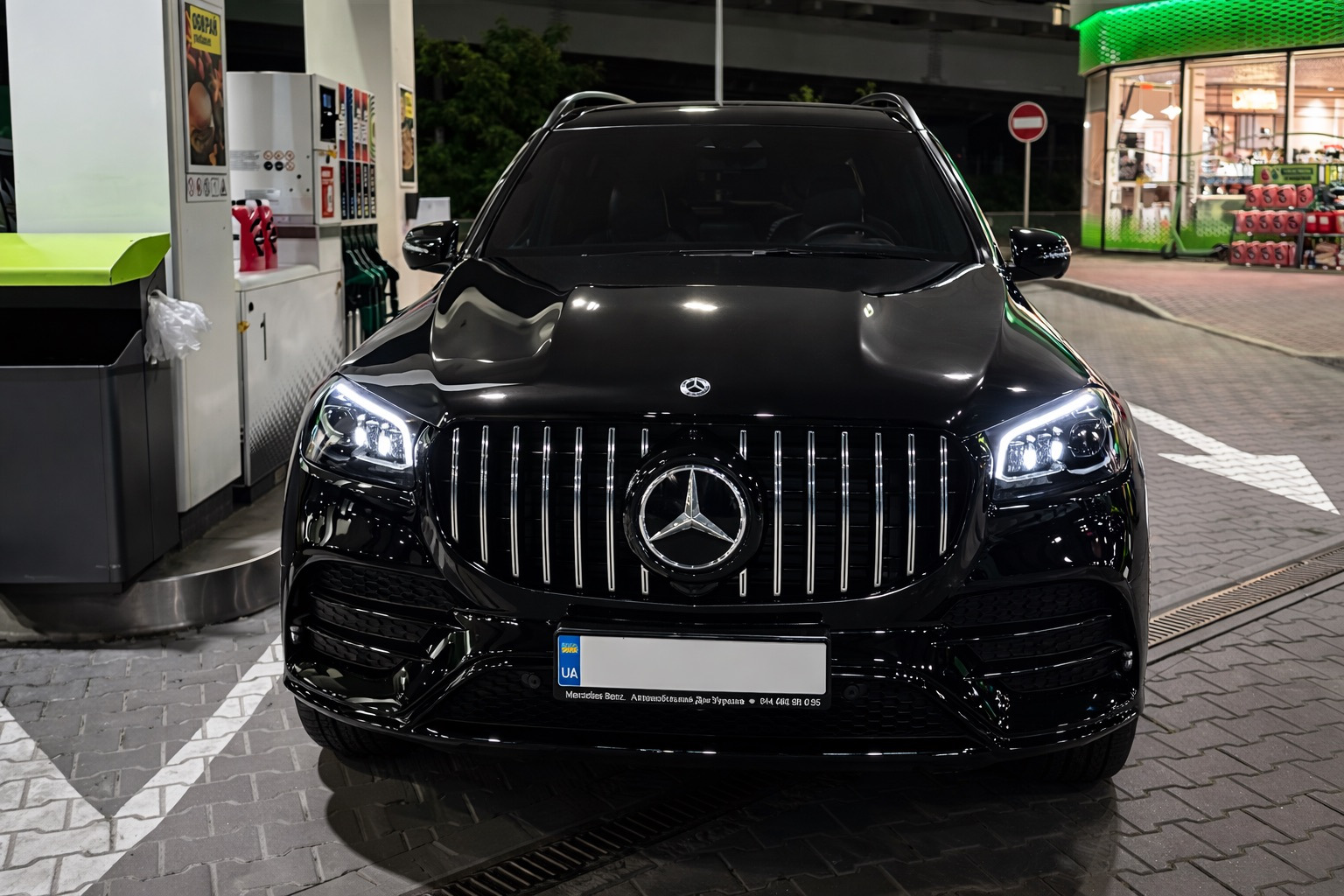 Передня решітка 2019-2023 (GT Panamericana) для Mercedes GLS X167 2019- рр