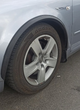 Накладки на арки (4 шт, чорні, ABS-пластик) Audi A4 B6 2000-2004 рр.