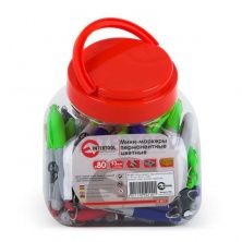 Мини-маркеры перманентные цветные L=93 мм, 80 шт/упак. (Черный, синий, зеленый, красный)