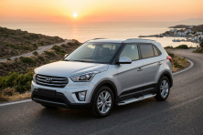Бокові пороги Mevsim Grey (2 шт., Алюміній) Hyundai Creta 2014-2020 рр.