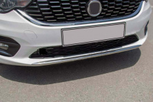 Накладка на передній бампер OmsaLine (2016-2020, нерж) Fiat Tipo 2016- рр.