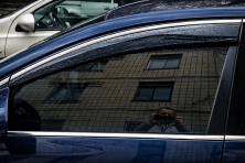 Вітровики з хромованим молдингом (4 шт., Sunplex Chrome) Volkswagen Passat B6 2006-2012 рр.