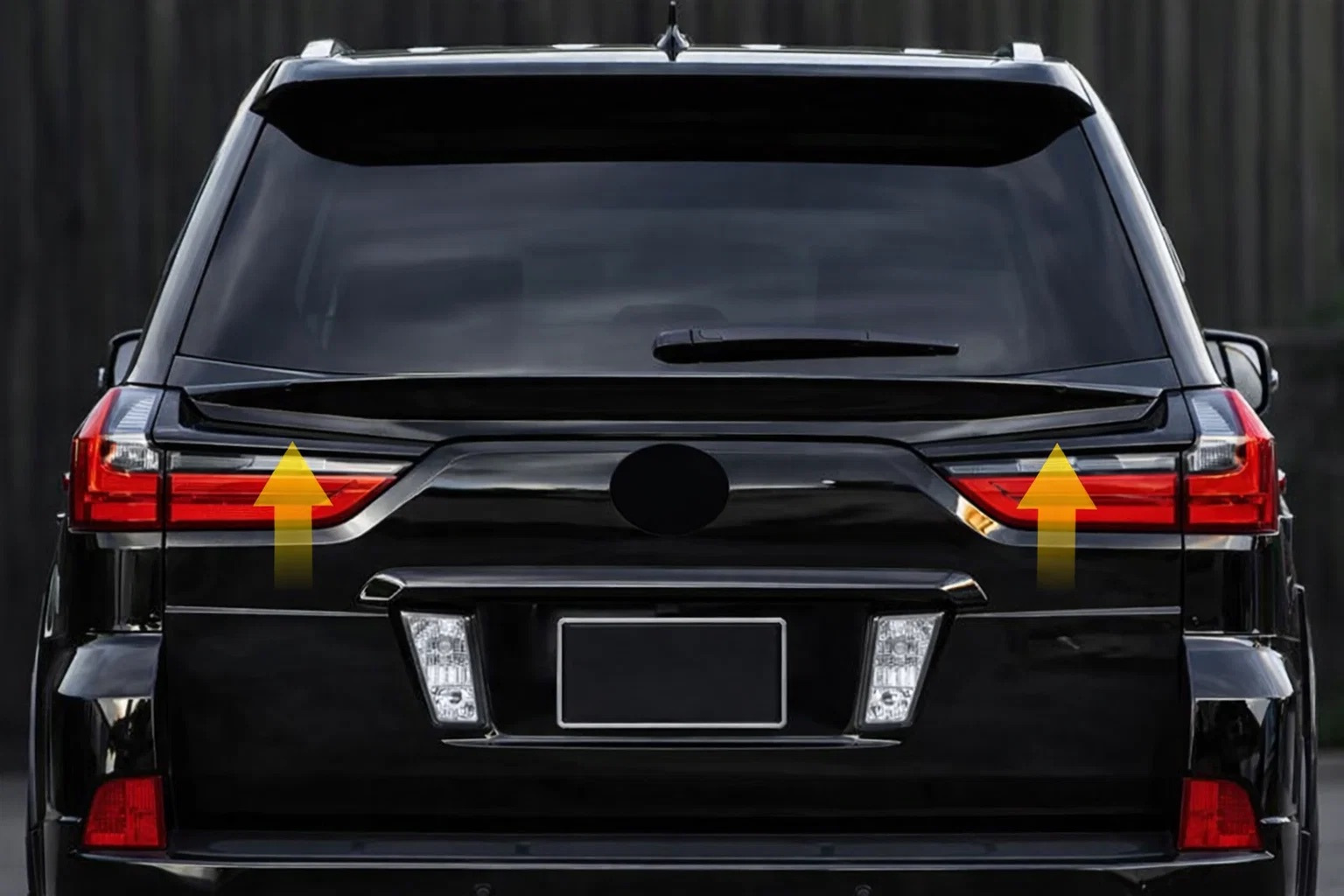Спойлер нижній V2 (2016-2023) Чорний колір для Lexus LX570/450d рр