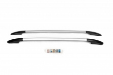 Рейлінги OmsaLine Solid (2 шт, сірі) Toyota Hilux 2015- рр.
