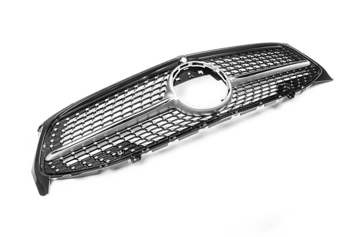 Передня решітка Diamond Silver (для 2019-2022) для Mercedes CLA C118 2019- рр