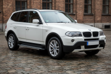 Бокові пороги Rainbow (2 шт., Алюміній) BMW X3 E83 2003-2010 рр.