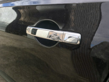 Накладки на ручки (4 шт, нерж) З чіпом, OmsaLine - Італійська нержавійка Nissan Qashqai 2007-2010 рр.