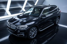 Бокові пороги Tayga Grey (2 шт., Алюміній) BMW X5 F15 2013-2018 рр.
