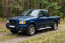 Бокові пороги Mevsim Grey (2 шт., Алюміній) Ford Ranger 2002-2006 рр.