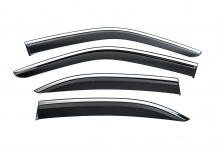 Вітровики з хромованим молдингом Niken Luxury (4 шт) Mercedes E-сlass W210 1995-2002 рр.