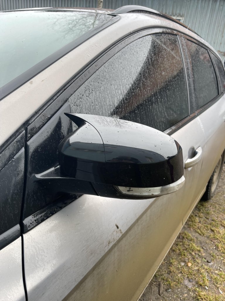 Накладки на дзеркала BMW-Style (2 шт) для Ford Focus II 2008-2011 рр