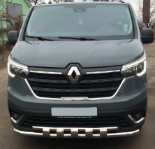 Передній вус Shark ST015 (2021+, нерж) Renault Trafic 2015- рр.
