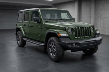 Бокові пороги Allmond Black (2 шт., Алюміній) Jeep Wrangler 2018- рр.