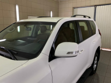 Рейлінги турецька дизайн (Чорні, 2 шт) пластикові ніжки Toyota Land Cruiser Prado 150 2009-2023 рр.